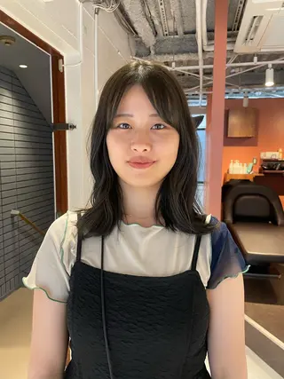 ロング カラー レイヤー×初 パーマ|hinakoのヘアスタイル