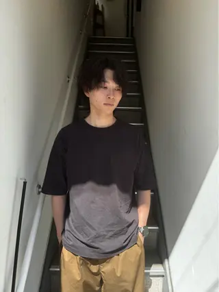 パーマ メンズ コイデ リュウセイのヘアスタイル