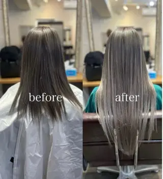 セミロング カラー 💎ルフレ歌舞伎町 💎プルエクステのヘアスタイル