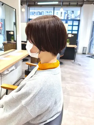 ショート 🌈ショートボブ⚪︎ 暖色🌈村山武史のヘアスタイル