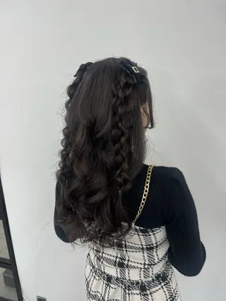 ロング カラー ヘアアレンジ 🎀ちさ🎀 JILLSTUDIOのヘアスタイル