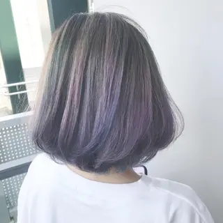 カラー ドリルパーマ 元木宏至のヘアスタイル