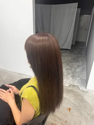 セミロング カラー 山田 はるむのヘアスタイル