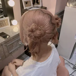 セミロング ヘアアレンジ Seventeen 秋葉原　୨୧ あすかのヘアスタイル