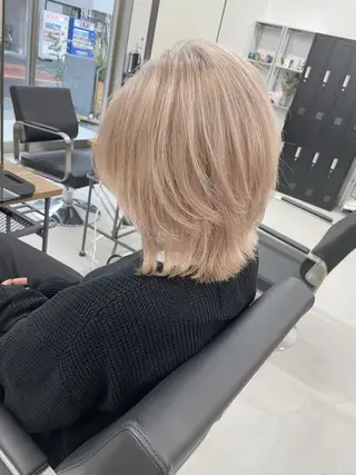 ロング カラー パーマ メンズ ヘアアレンジ キッズ ネイル アイブロウ マツエク・マツパ ブリーチ🌈金崎 江坂駅横すぐのヘアスタイル