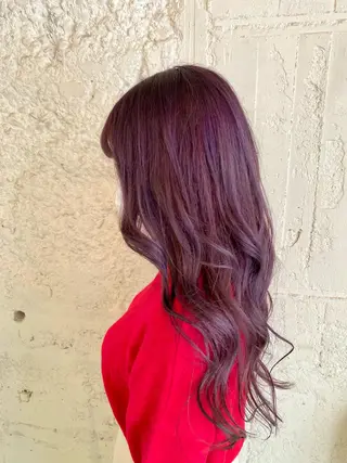 ロング カラー レイヤー/韓国 ハイトーン興津史弥のヘアスタイル