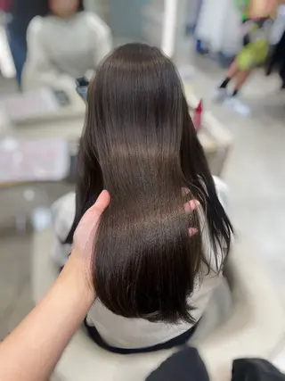 ロング カラー 透明感ワンカラー 🎀髪質改善/AOのヘアスタイル