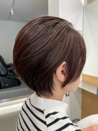ショート カラー 髪質改善/茅ヶ崎 マツモト リョウのヘアスタイル