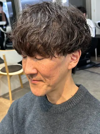 パーマ メンズ fifth men's原宿所属・fifth/原宿/ シャドウパーマ/カズのヘアスタイル