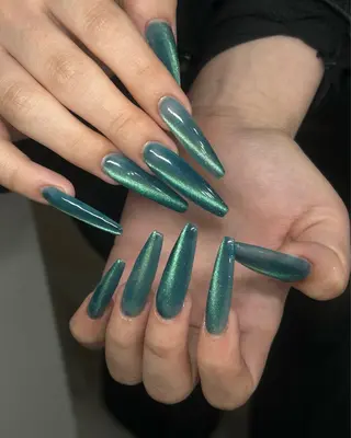 ネイル Haluca 長さ出し🍀のネイルデザイン