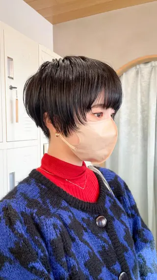 ショート パーマ EMANON YOKOHAMA所属・横浜/ショート/ マンツーマン施術　丹のヘアスタイル