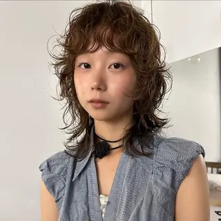 ミディアム パーマ Kaede🍁 FILMS 渋谷のヘアスタイル