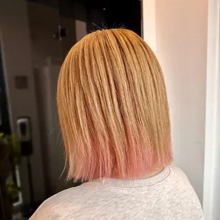 ミディアム SALOWIN心斎橋Suite店所属・ブリーチ毛にもできる 縮毛矯正|鷹司郎のヘアスタイル