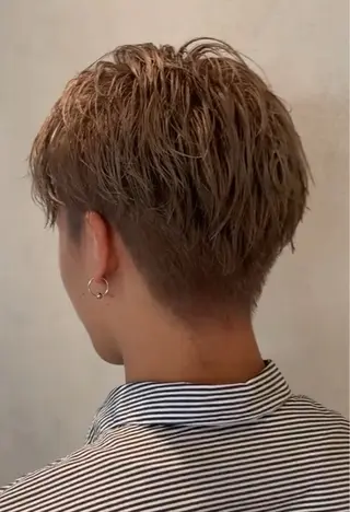 ショート カラー メンズ Amber  池袋所属・クロギ リョウのヘアスタイル