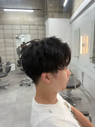ショート パーマ ww…西梅田所属・中田 信太郎のヘアスタイル