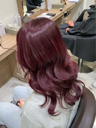 セミロング カラー ヘアアレンジ 奥村 美郁子のヘアスタイル