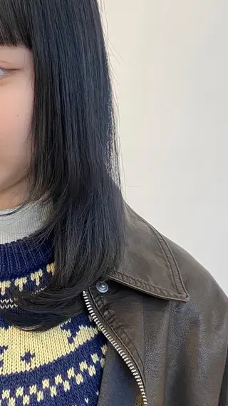 セミロング カラー 綾香 /透明感カラーのヘアスタイル