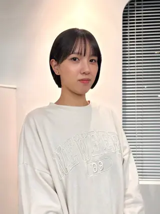 ショート ENIEN MAKE’S 立川所属・ミカ💫/パーマ/ ニュアンスパーマのヘアスタイル