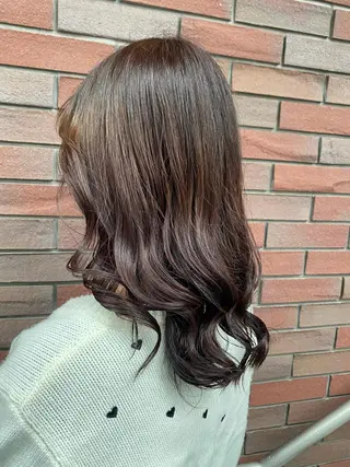 セミロング カラー 🦋店長🦋 ほんさわ みずきのヘアスタイル