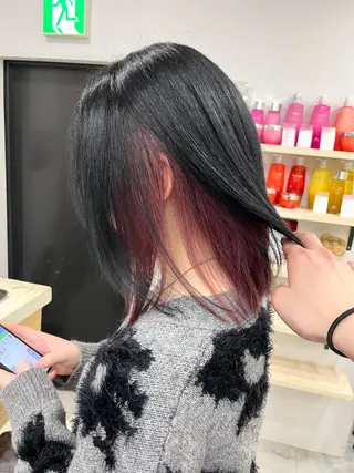 ミディアム カラー メンズ カットモデル募集🐺 らいと💎のヘアスタイル