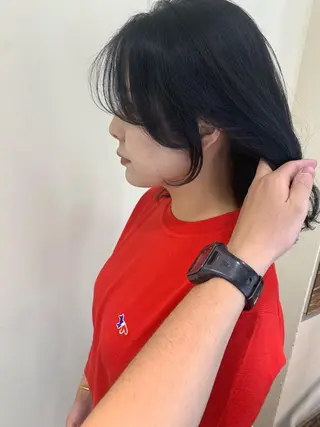 セミロング カラー 髪質改善サロン 心斎橋ARCHEのヘアスタイル