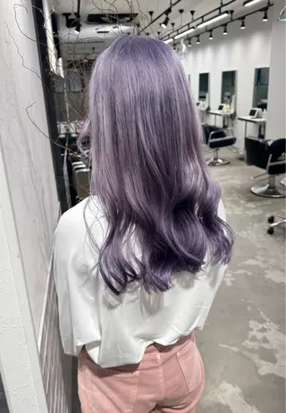 ロング カラー ハイトーン/レイヤー /艶カラー🎀のヘアスタイル