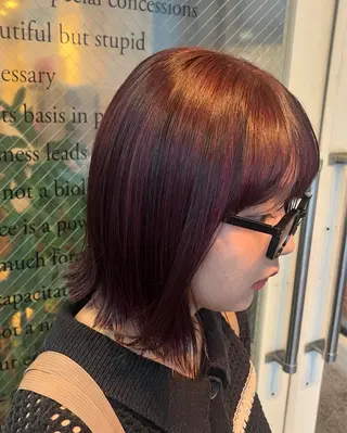 ショート カラー ヘアアレンジ みわ/博多 ブリーチ/メンズヘアのヘアスタイル