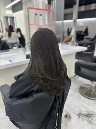 ロング カラー 🤍レイヤー/顔周り 暖色hirari🤍のヘアスタイル