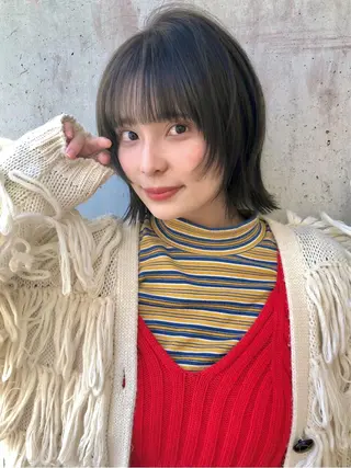 ミディアム カラー トレンドヘア🌿 chinariのヘアスタイル