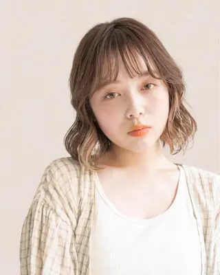 ミディアム ボブ/ぱつっとボブ/ 谷口 海星のヘアスタイル
