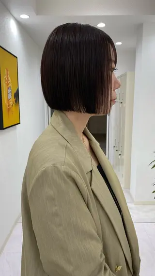 ショート カラー RURI韓国ボブ 🇰🇷タッセルボブのヘアスタイル