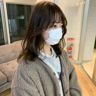 ミディアム ハッシュカット/ハイ トーン/MANAMIのヘアスタイル