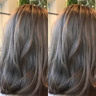 セミロング カラー Hanna by W_SALONのヘアスタイル
