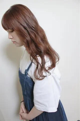 セミロング カラー 土居 正季のヘアスタイル