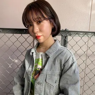 ミディアム カラー irwi/イルウィ所属・miku🎀門前仲町 ブリーチ・レイヤーのヘアスタイル