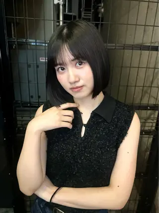 ミディアム カラー 似合わせ小顔ショート /akane🐰♥️のヘアスタイル