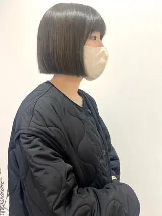 ショート カラー ヘアアレンジ 🌷ボブ/髪質改善 ストレートのヘアスタイル