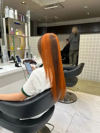 セミロング カラー 韓国レイヤーカット /REIのヘアスタイル