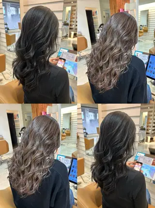 セミロング パーマ 松本 瑚心のヘアスタイル