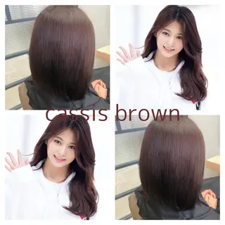 ミディアム カラー SANA推し美容師 CHISA🍒のヘアスタイル