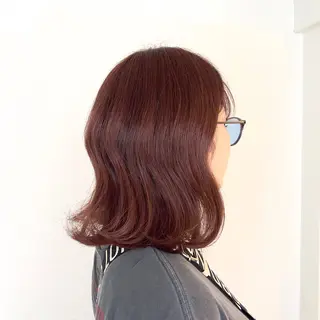 ミディアム カラー レイヤーカット / 栄 / はるな🌼のヘアスタイル