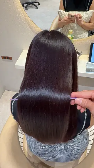 ロング カラー レイヤー✨縮毛矯正 川村利幸のヘアスタイル