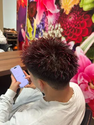 カラー メンズ yunosuke/艶 カラーw-salonのヘアスタイル