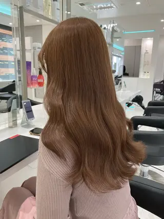 ロング カラー ヘアアレンジ 🫧透明感ラベンダー 似合わせ🫧あい🫧のヘアスタイル