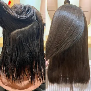 セミロング LAGRECE大阪梅田店所属・美髪矯正・髪質改善 【中村吉孝】のヘアスタイル