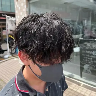 ショート パーマ メンズ 💈メンズパーマ の神様💈よしやのヘアスタイル