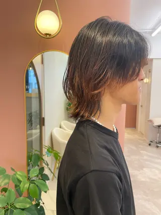 ミディアム メンズ ショート・ボブ 中村俊哉のヘアスタイル