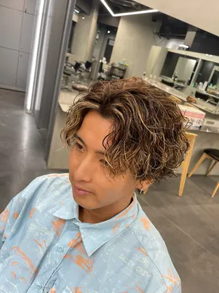 カラー パーマ メンズ fifth リュウセイのヘアスタイル