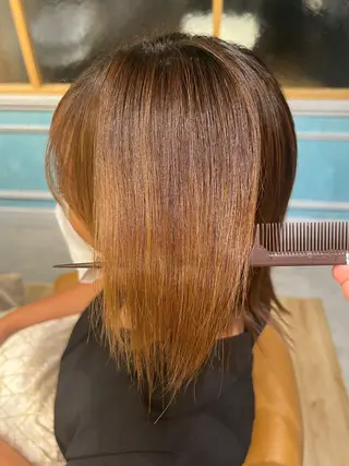 ミディアム 大宮/ボブ/縮毛矯正 大瀧菜月のヘアスタイル