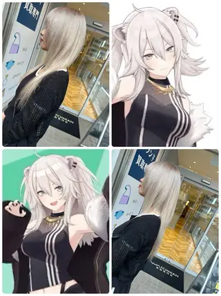 ロング カラー ヘアアレンジ 今村公介 ブリーチ特化、派手髪のヘアスタイル